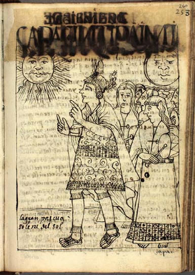 Inti Raymi en el libro de Guaman Poma, Nueva corónica y buen gobierno (1615)