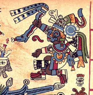 Tlaloc - fragmento del Codex Borbonicos
