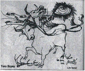 Pintura del Toro Súpay